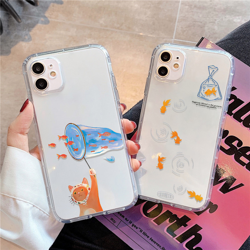 Phone Cases Iphone 16 - Etui na telefon Lovely Fishes Clear