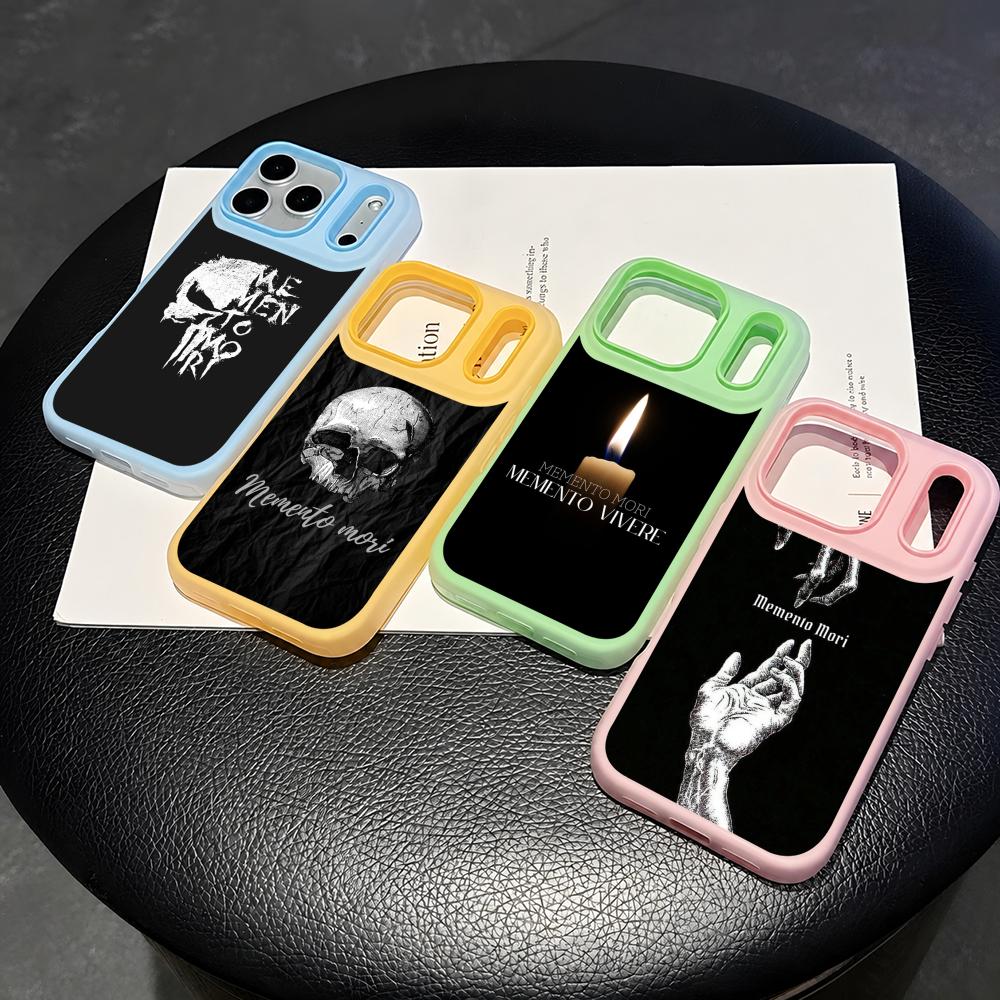 Phone Cases With Card Holder - Etui na telefon Memento Mori 2w1,