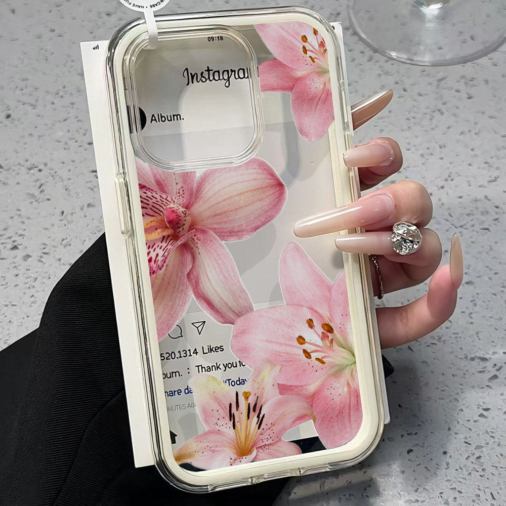 Phone Cases Store - Różowe etui na telefon z motywem