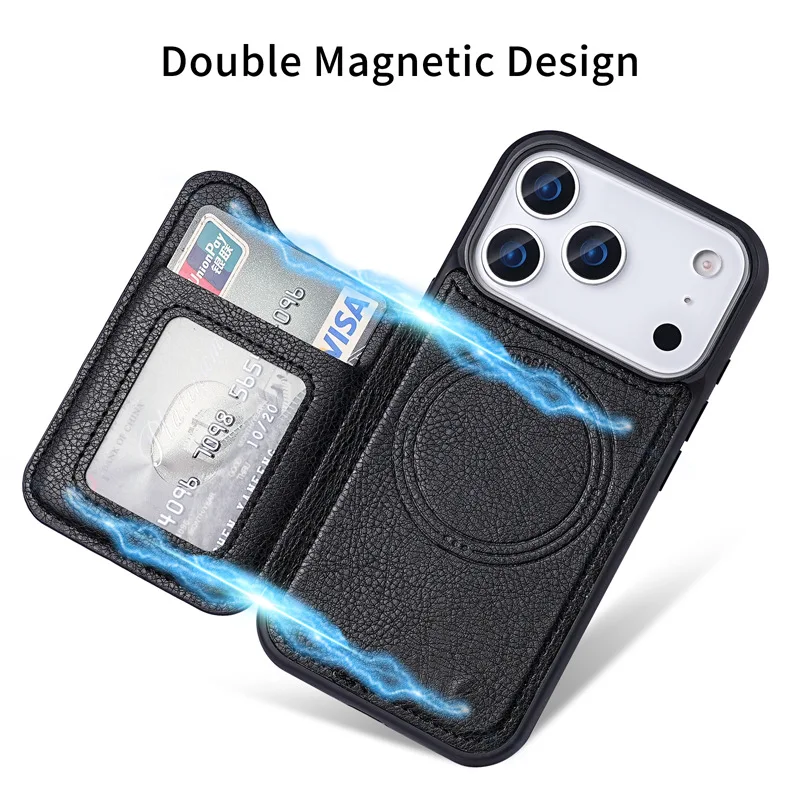 Magnetyczny skórzany portfel z – Phone Cases With Card Holder recenzja i cena