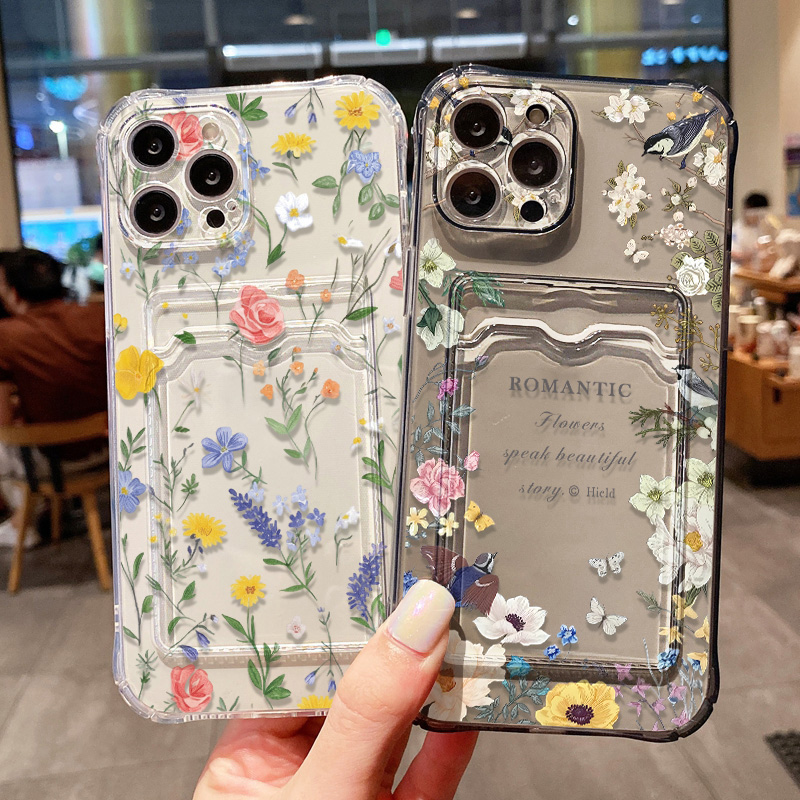 Etui na telefon z motywem kwia – Phone Cases With Card Holder recenzja i cena