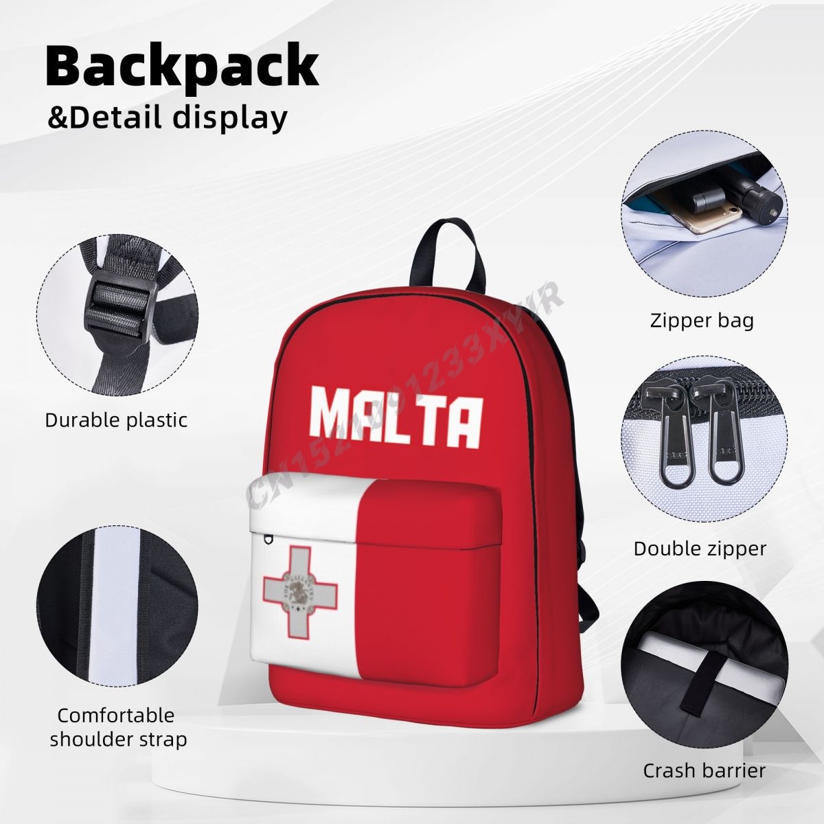 Plecak unisex flaga Malta ście – Phone Cases Malta recenzja i cena
